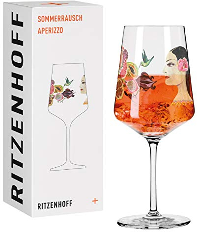 Ritzenhoff 2841005 Vaso aperitivo 500 ml - Serie Sommerrausch No. 5 con personas, frutas - Made in Germany