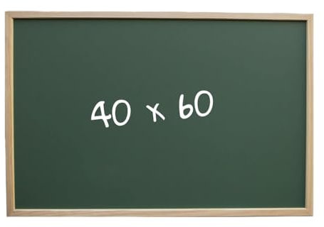 Grüne Tafel zum Beschriften mit Kreide (40 x 60) mit Holzrahmen