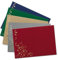 25x Weihnachts-Briefumschläge - DIN C6 - mit Gold-Metallic geprägtem Sternenregen - Farbenmix 1 - je Farbe 5 Stück - Nassklebung - 114 x 162 mm