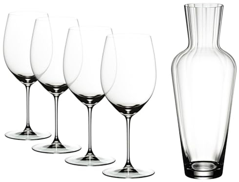 RIEDEL Veritas Cabernet/Merlot + Mosel Decanter