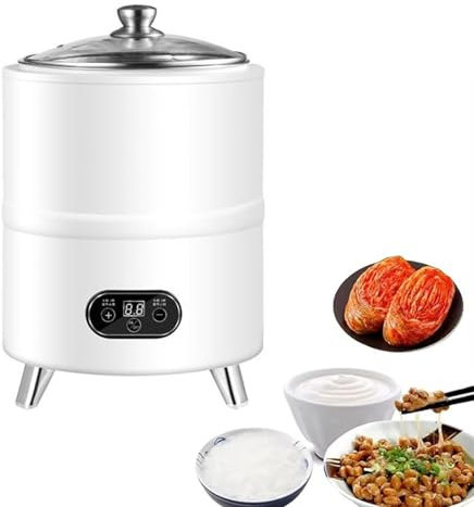 Yogurtera Casera, Tanque De Fermentación Automático De 8 L, con Recipiente De Acero Inoxidable, Control De Tiempo Y Temperatura, para Yogur, Natto, Vino De Arroz