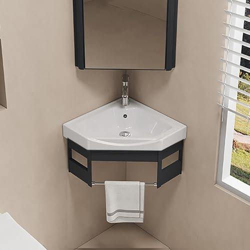 Hyndes Lave Main WC Avec Meuble Angle Lave Main Armoires De Salle De Bain Avec Meuble WC Suspendu Lavabo Moderne