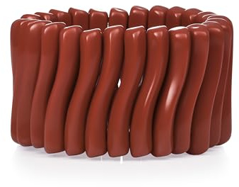 ZAVANA Stort handgjort harts stretcharmband för kvinnor, boho chic statement-smycken, färgglatt tjockt armband för kvinnor, unik hantverkare bohemisk gåva, Harts