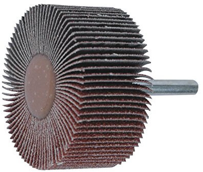 Leman 9931512 Roue à lamelle en Corindon sur tige de ø 6 mm 30 x 15 mm Grain 120