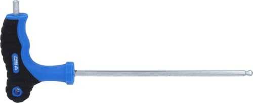 BRILLIANT TOOLS BT041005 Clé mâle 6 pans tête [Powered by KS TOOLS] | Clé mâle 6 pans tête sphérique à poignée en T, 5x150mm