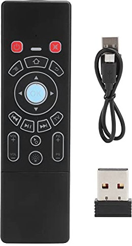 Air Mouse Remote,Air Remote Mouse Keyboard 2.4G 6‑Axes Gyroscope Touchpad Backlit for Android/Smart TV Box PC(Standard)