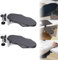 2 Stück Ergonomische Schreibtisch Armauflage, 180° Drehbare Handballenauflage für Schreibtisch, Faltbar Handgelenkstütze, Verstellbar Armauflage Handgelenkauflagen für Zuhause und Büro, Schwarz