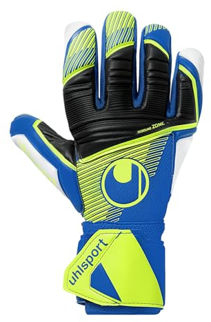 uhlsport Absolutgrip HN Pro Jr., Kinder und Erwachsene Torwarthandschuhe, bleu Marine/Jaune Fluo, 6 -
