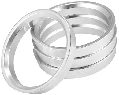 A ABSOPRO Anelli Centratori per Cerchi Auto Mozzo Centrale 4pz OD 66.1mm a ID 57.1mm in Lega di Alluminio (Confezione da 4)