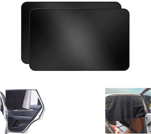 2 Stück Sonnenschutz Auto Baby, Vorhang Magnetisch für UV-Schutz Hitzeschutz, Verdunkelung, Sonnenschutz für Seitenscheiben, Autofenster Sonnenschutz Kinder, 80 * 50cm