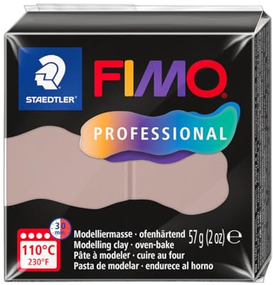 STAEDTLER 8040-87 ST, modelleringsmassa Fimo Prof 57 g taupe, standard