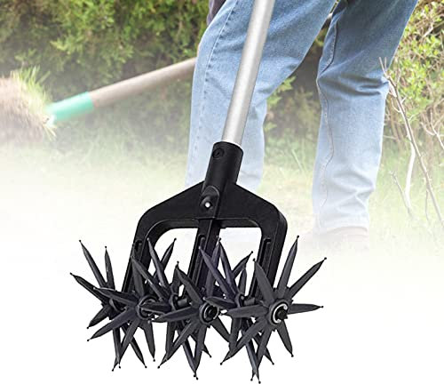 Cultivador manual de jardín para el cuidado del suelo en jardín, balcón, huerto, patio, hecho de plástico duradero PA+GF/ABS