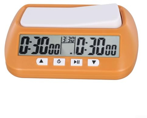 Hasaller Reloj de ajedrez digital, temporizador de torneo, cronómetro, cronómetro, reloj de ajedrez, temporizador digital de cuenta regresiva para juegos de mesa, cronómetro de ajedrez intrnacional