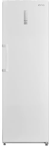 EVVO Congelador Vertical ICE 273 - Arcón Congelador Convertible a Frigorífico, 185cm de Altura, Capacidad de 273 Litros, Alarma Puerta Abierta, Puerta Reversible, Display Frontal, Acabado Blanco