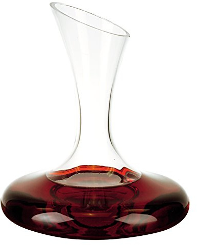 Badash Milano Crystal Wine Carafe - 32 oz. European Mouth-Blown Pierced Glass Carafe for Wine, Water, Juice & More - Fine Quality Lead-Free Crystal