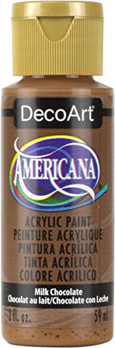 Deco Art Americana Acrylic Multi-Purpose Paint, Milk Chocolate, 59 ml (Pack of 1) , Brown