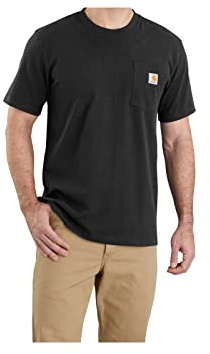 Carhartt Men's Dearborn Relaxed Pocket T-Shirt, Black, X-Large