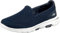 Skechers Go Walk 5, Zapatillas sin Cordones Mujer, Navy Textile White, 36.5 EU