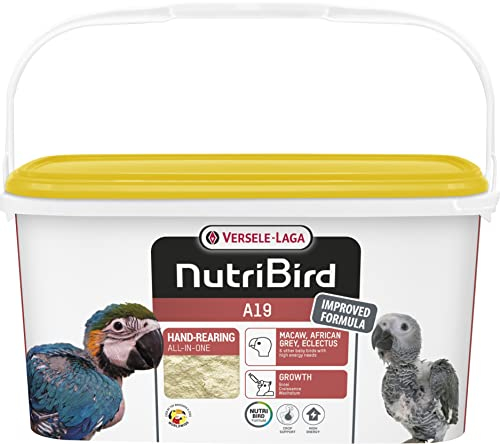VERSELE-LAGA - NutriBird A19 - Handaufzuchtfutter für Jungpapageien - Ara, Graupapagei, Edelpapagei - Energie - 3kg