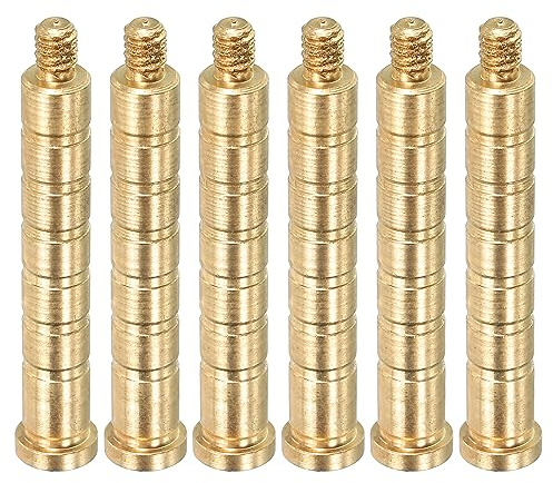 PATIKIL 100 Grano Tiro Arco Freccia Inserto 0.244 Pollici, 6pz Ottone Freccia Peso Bullone per Campo Punte Albero