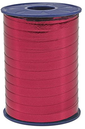 Präsent Metallic Ribbon, Bordeaux, 10 mm - 250 m