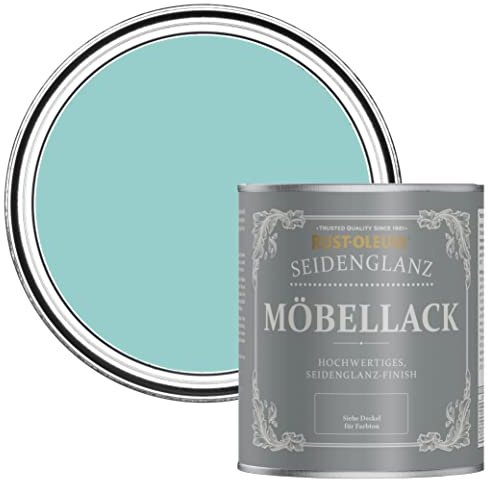 Rust-Oleum Blue Furniture & Skirting Board Paint in Satin Finish - Teal 750ml