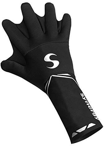 Synergy Neoprene Thermal Swim Gloves (Swim-Blue, Small)