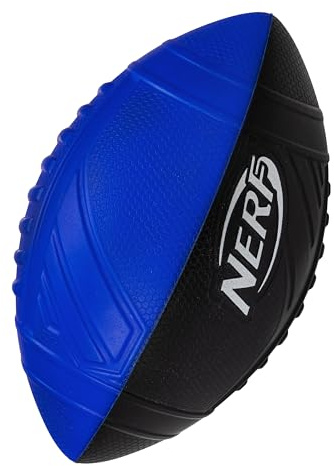 Nerf Pro Grip Football, Blue, Classic Foam Ball, Easy to Catch & Throw, Sports Toys, Christmas Gifts or Stocking Stuffers for Kids