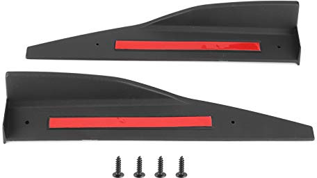 Terisass Faldón Lateral Rocker Splitters Difusor Winglet Wings Faldas Laterales Negras Rocker Extension Panel Splitter Lip Fit para Mustang Roush 2015+