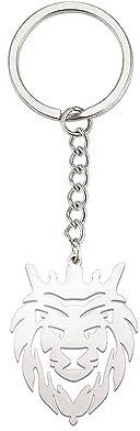 EUEAVAN Skelett Löwe Schlüsselanhänger Klassischer König der Tiere Schmuck König der Löwen Anhänger Löwenkopf Schlüsselanhänger Tierische Elemente