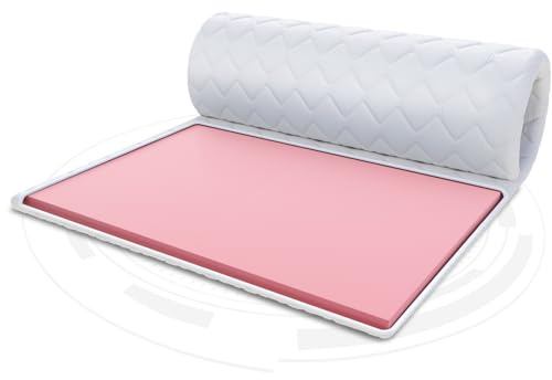 FDM Matratzentopper VISCO Matratze Topper 90x200 cm Härtegrad H2 Höhe ca. 4 cm thermoplastischer Schaum Allergiker Geeignet Öko-Tex Weiß