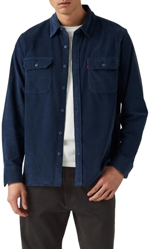 Levi's Men's Jackson Worker Button Down Shirt, Zodiac Blue, M
