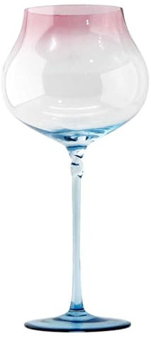 HAGJII Cristal Rojo Copas De Vino Tallo Largo Copa Borgoña Copas Vino Para Fiesta Cena Boda Cumpleaños Uso Diario Vasos De Cristal