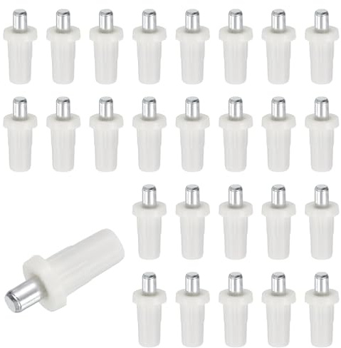 QUARKZMAN 40Pzs Pernos de Reparación para Persianas, 0.98x0.45 Pernos de Reemplazo con Resorte de Metal, Fijadores para Persianas de Lamas, para Ventanas con Persianas, de Blanco