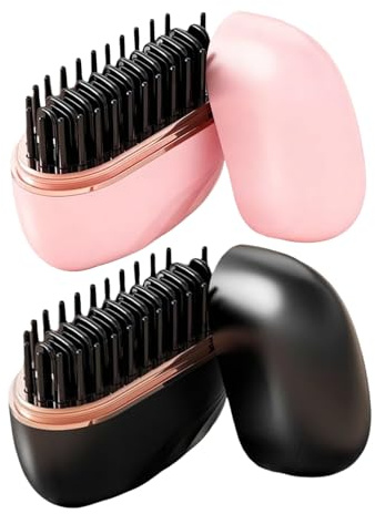 Rättande Borste För Hår 3 Temperaturnivåer Uppladdningsbar Bärbar Rätkam | Uppvärmd Stylingborste För Anti-Frizz Hår För Semester Helg Bilresa Pendling Dejting