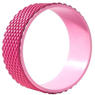 Yoga cirkelhjul Yogahjul för hemryggsövningar, verktyg för muskelmassage, pilates och (rosa)