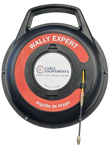 Aiguille de tirage WALLY EXPERT fibre de verre - Tire fils électriques diamètre 3 mm, longueur 30 m