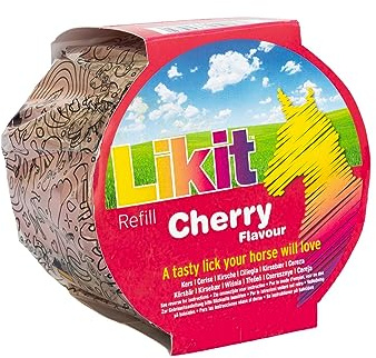 Likit Horse Treat Cherry Large Refill 650g | Tasty Horse Treat, Reduce your Horse's Boredom & Stress | Cherry