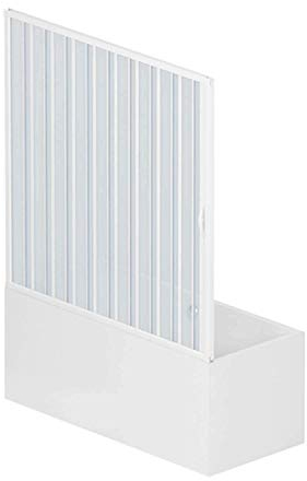 RL Puerta Mampara de bañera 150 CM de PVC Mod. Nina con Apertura Lateral
