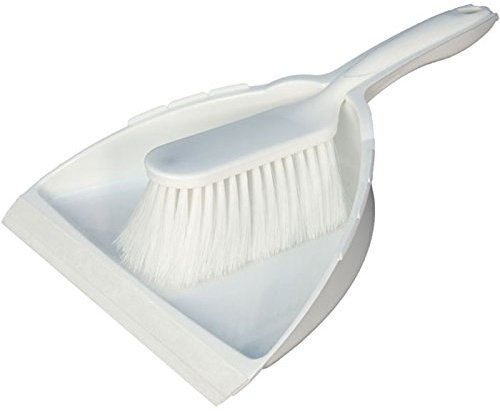 Bürstenmann Kehrgarnitur mit Kunststoffkörper in weiß