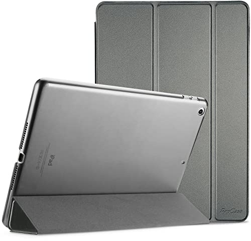 ProCase Smart Case for iPad 6th/iPad 5th Generation/iPad 9.7 Inch Case 2018 2017(Model: A1893 A1954 A1822 A1823), Ultra Slim Lightweight Stand Case with Translucent Frosted Back -Metallic