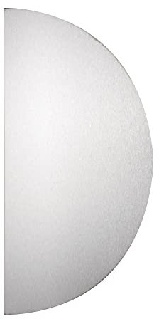 Plaque de propreté 1/2 lune aluminium argen