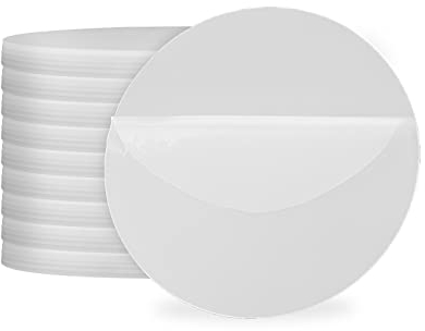 JAPCHET 40 PCS 10cm Blank Acrylic Circles, 1.8mm Round Clear Acrylic Sheets, Transparent Plastic Acrylic Discs for Picture Frame, Painting, Craft Project