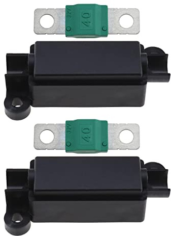 EMSea 2 soportes de fusibles midi y 2 fusibles midi de 40 amperios para coches, camiones, vehículos de construcción, maquinaria agrícola, autobuses, caravanas