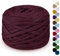 LEREATI Fettuccia per Borse a Uncinetto 285g/100m Cordino per Borse Uncinetto, Filato Cordoncino per Cestini, Tappeti, Fai da Te, Decorazioni, Artigianato (Fucsia)