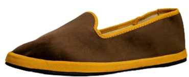 Giò Dreams Friulana Donna in Velluto: Eleganza e Comfort con Scarpe Tradizionali Friulane, Ideali per Ogni Occasione (Marrone/Giallo, Sistema Taglie Calzature EU, Adulto, Donna, Numero, Media, 39)