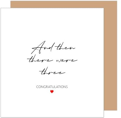 Edition Seidel Premium Square Birth Greeting Card with Envelope Greeting Card Baby Card Welcome Baby Child Boy Girl (EQ126 SW025)