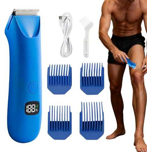 Recortador De Corporal,Maquinilla de Afeitar Eléctrica con Pantalla Digital | Máquina de Afeitar para Corporal de Hombres,Uso en Zona Íntima, Testículos, Espalda, Axilas, Pecho, Brazos,