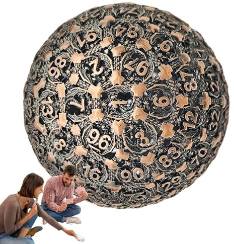 100-Sided Dice - Polyhedral Game Dice, Role Play Accessories, Single 100-Sided Dice with Glossy , Versatile Tabletop and Role Play Tool for Fantasy, Pen & Paper and
