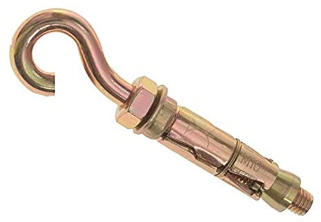 Merriway BH03969 m 6 x 56 mm perno de gancho con escudo (2 piezas) anclaje